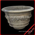 Antique Flower Pot,Marble Flower Planters,Stone Flower Vase(YL-Z030)